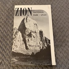 Zion National Park Utah Map Brochure 1940’s picture