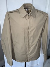  Vintage Creighton US Navy Windbreaker Jacket W/ Liner 42R Tan Military Coat picture