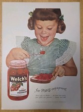 Vintage 1948 Ad - Welch's Pure Cherry Preserves - For Pure Enjoyment  picture