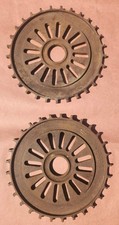 Pair Vintage International Harvester McCormick 1926A Cast Iron Seed Plates picture