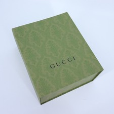 GUCCI Green and Black Crest Embossed Flip Top Gift Box 8.5x10x4.5 picture