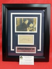 Original President William Howard Taft Framed Signature PSA Autograph picture