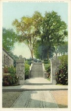 Burial Hill Plymouth MA Phostint Postcard A.S. Burbank Detroit Publishing c1910 picture