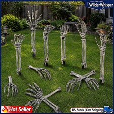 6 Pairs Skeleton Hand Yard Stakes – Halloween Skeleton Arm Outdoor Decor picture