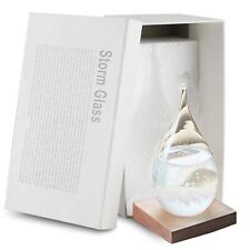 Enkrio Storm Glass Weather Station Weather Predictor Barometer Bottle with Wo... picture