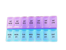 Weekly Daily Pill Box Organiser Tablet Medicine Storage Dispenser 7 Day Night Uk picture