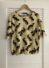 DRIES VAN NOTEN Floral Abstract Print Pullover Top Blouse Size Small picture