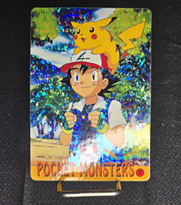 Pocket Monsters Pokémon Holo Trading Card Ash Ketchum/Pikachu & Team Rocket picture