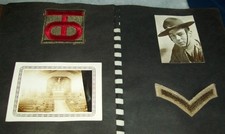 ORIGINAL NAMED WW2 OFFICER'S SCRAPBOOK: 90th DIV. RECON SQUADRON, ETO, 30+ PICS picture