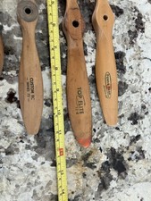 Vintage Wooden  Model Airplane Propellers Lot of 4 picture