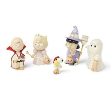 Lenox Peanuts Tricks & Treats 5 Piece Figurine Set Halloween Snoopy 899490 NEW picture