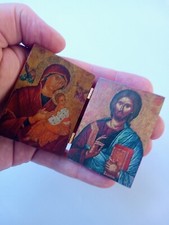 Folding Diptych Orthodox Christian Wooden Icon | Handmade picture