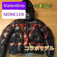 Moncler Valentino Big Logo Down Jacket Navy 40 Men Vintage Antique Rare Retro Mo picture