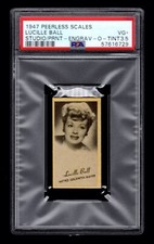 PSA 3.5 LUCILLE BALL 1947 Engrav-o-tints Peerless Portraits of Movie Stars Card picture