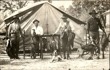 Saint St. Cloud FL Postmark & Message Hunters & Dogs Game c1910 RPPC bhn picture