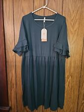 Womens Plus Sized Dress New With Tags Size 3x Dark Green picture