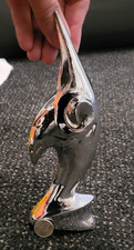 Vintage Ram hood ornament, Chrome, Art Deco, 8