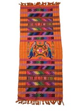 Vtg Guatemalan Table Runner Tapestry /Embroidered 42