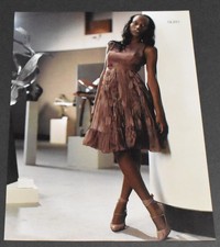 2006 Print Ad Fashion Lady Legs Heels Brunette Akris Gorgeous Dress Feminine HTL picture