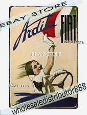 1933 Fiat style Italian car vintage advertisement Tin Sign bar wall decor picture