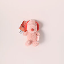 Snoopy Plush keychain PEANUTS HOTEL Japan ROOM64 Happiness is a warm puppy PINK picture