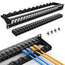 Patch Panel 24 Port with 24 Pcs Cat6 Keystone Jack【EC Listed】 UTP picture