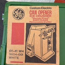 RARE NOS GE General Electric Vintage Appliance Can Opener Ice Crusher SEALED BOX picture