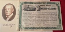 Original 1897 Standard Oil Stock Certificate Signed by Henry Flagler picture