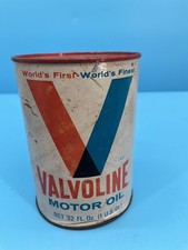 VTG Valvoline Racing Oil Can Super HPO Motor Oil 1 Qt Unopened SAE 50 Super HP picture