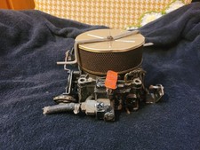 Rochester GM Quadrajet 4 Barrel Carburetor 17057283 1877 w/ Barbron Flame Arrest picture