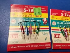 Vintage 5- 7 Volt, and 3.5 Volt Christmas Mini String Lights And Box picture