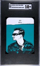 2018 Bono U2 Oversized Non Sports Card ~ SGC 10 ~ Population 1 of 1 picture