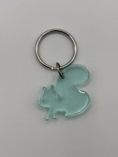 Small Teal Squirrel Keychain ￼ picture