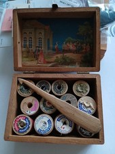 Antique Clarks Mile End Thread Spool Advertising Box picture