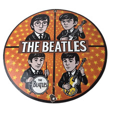 Vintage The Beatles Sign - Rock Band Guitar Album English Gas Porcelain Sign picture