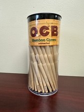 OCB BAMBOO Unbleached MINI Cone 150 Pack Cones w/Free Tube picture