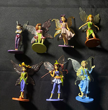 Disney Store Fairies Pixie Hollow Figurine Playset Lot of 7 Tinker Bell Friends picture