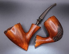 Vintage Denmark Selected Grain & Preben Holm Hand Cut Briar Wood Pipes Lot picture
