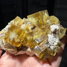 Yellow Fluorite from Lanying Fluorite Mine, Beijing, China - 10.7 x 8.5 x 6.4 cm picture