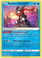Pokemon Astral Radiance Radiant Greninja #046/189 Holo English NM picture