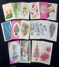 Vintage 1950’s Christmas Cards With Envelopes Lot Of 25 UNUSED Assortment picture
