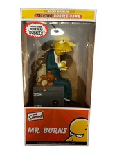 NIB Vintage The Simpsons Mr Burns Wacky Wobbler Talking Bobble Bank New 2006 picture