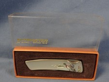 VINT KUTMASTER UTICA CUTLERY 440 LOCKBACK USA MAC TOOLS W DUCK GRIPS UNUSED MIB picture