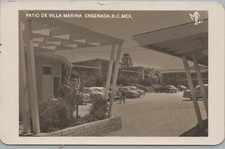 RPPC Postcard Patio de Villa Marine Ensenada BC Mexico  picture
