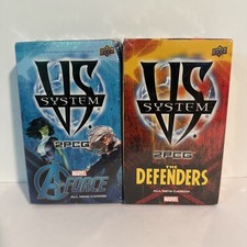 Lot Of 2 Vs System 2pcg Defenders A-force Sealed Boxes Marvel Upper deck Cards picture