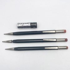 3 Vintage Autopoint 1940s Black Mechanical Pencils  - For Parts or Repair picture