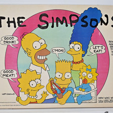 1990 Burger King Restaurant Simpsons Homer Jay Marge Bart Lisa Maggie Simpson #2 picture
