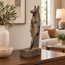 Ancient Egyptian Antiques Afterlife God Anubis Statue Egyptian Artifact BC picture