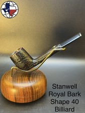 Vintage Stanwell Royal Bark Shape 40 Billiard Tobacco Pipe picture
