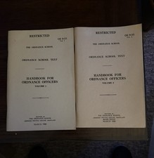 US Ordnance Officers Handbook Vol 1 & 2 Aberdeen WW II 1943-45 Militaria picture